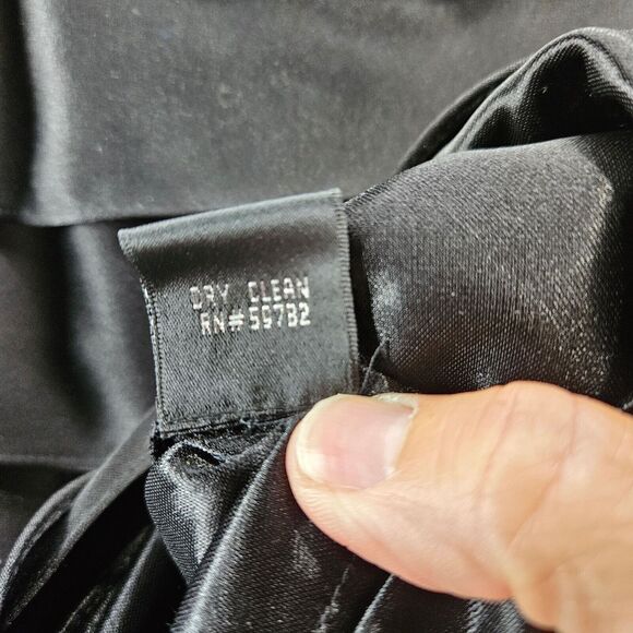 Adrianna Papell Womens Skirt Black Size 6 100% Polyester Zipper In The Back - Picture 7 of 12